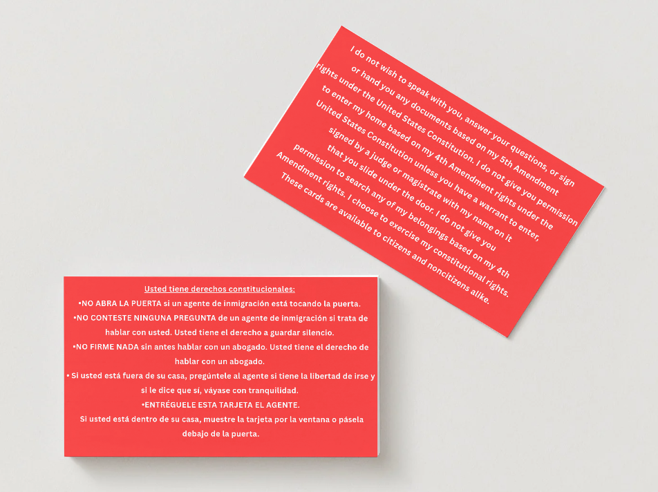 Know your rights (red card)